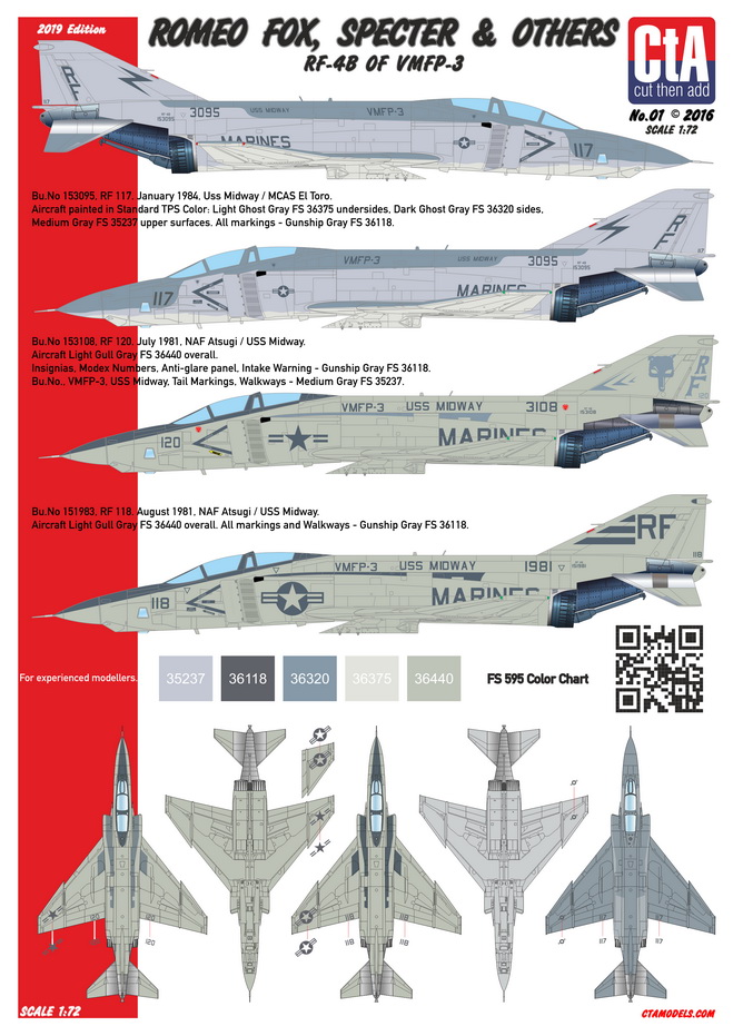 CTA 1/72 ROMEO FOX, SPECTER & OTHERS - Instruction sheet CTA 1/72 ROMEO FOX, SPECTER & OTHERS - Instruction sheet