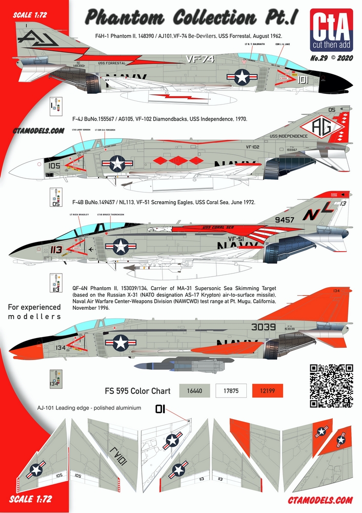 Vixen Decals 1/72 Phantom Collection Pt.1 Vixen Decals 1/72 Phantom Collection Pt.1